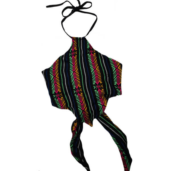 Top Type blouse with knot on the back and tie at the neck